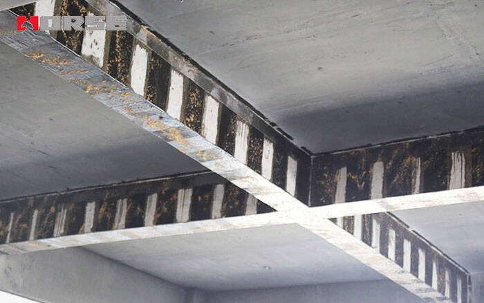 beam repair by carbon fiber fabric