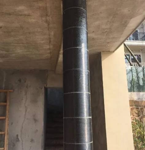 carbon fiber wrapping concrete column