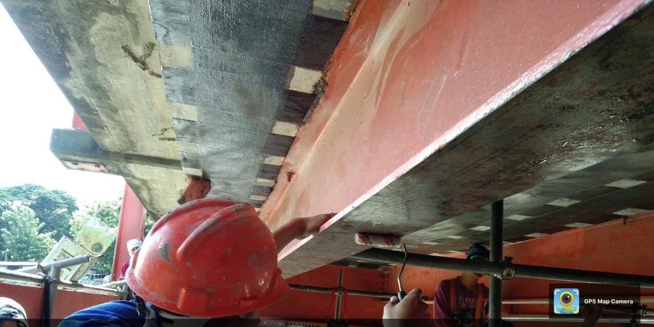 Repairing & Strengthening Damaged RC Bridge Girders Using HM Carbon Fiber CFRP Strip and Wrap