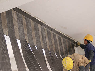 Beam Retrofitting with Carbon Fiber Fabric