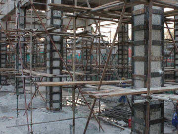 column strengthening using steel plate