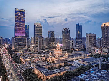 Carbon fiber reinforced Shanghai Exhibition Center