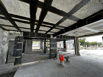 Sea Breeze Erosion Villa And Reinforcement By Carbon Fiber